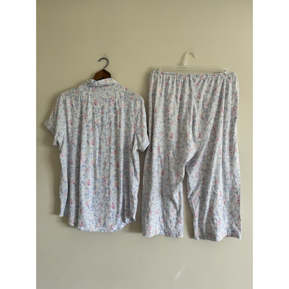Ralph Lauren Vintage Sleep Set Pajamas Women's Xl Pjs Cute Floral Sweet Flirty - Picture 4 of 7